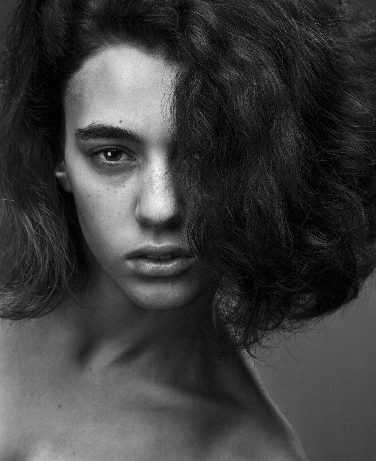 портрет, девушка, чб, Шипов Олег