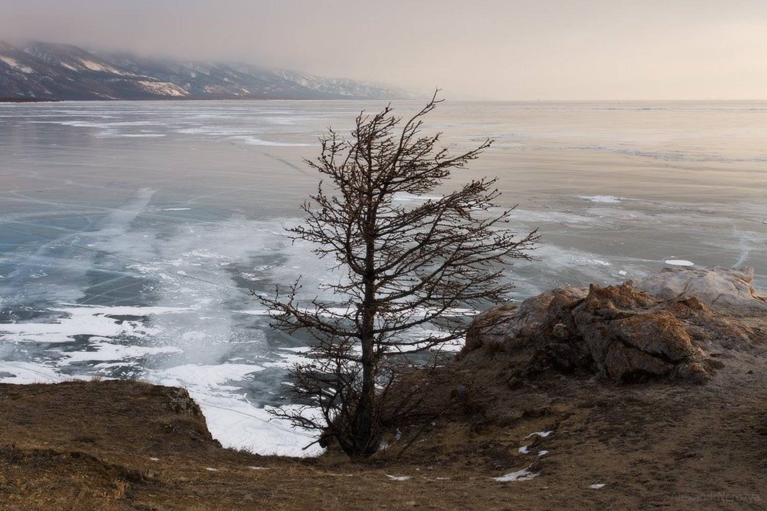 байкал, закат, природа, красивый, пейзаж, иркутск, сибирь, лед, скалы, малое море, огой, уюга, ольтрек, Александр Нерозя