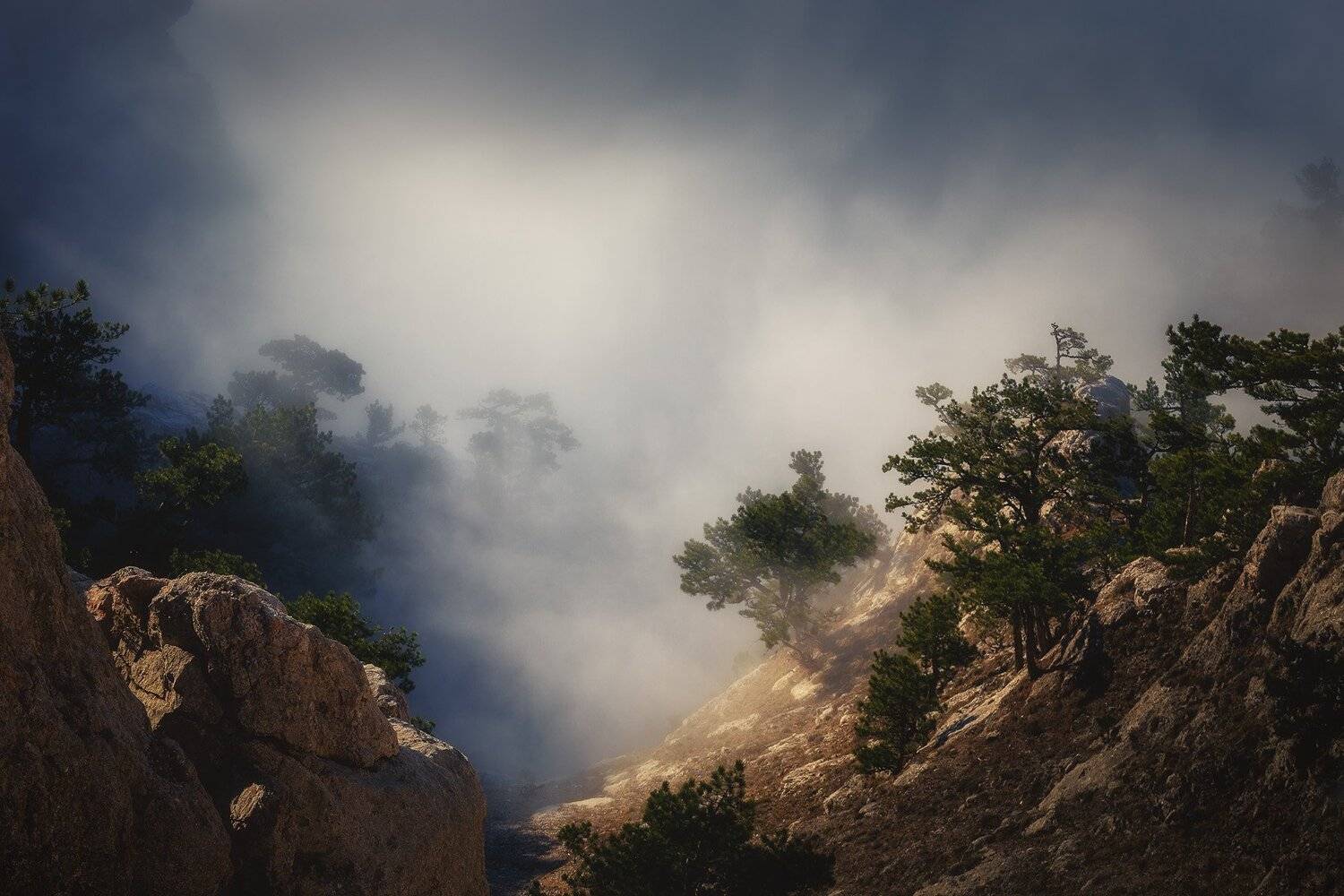 Горы, Крым, Облака, Пейзаж, Приё, Туман, Дмитрий Купрацевич