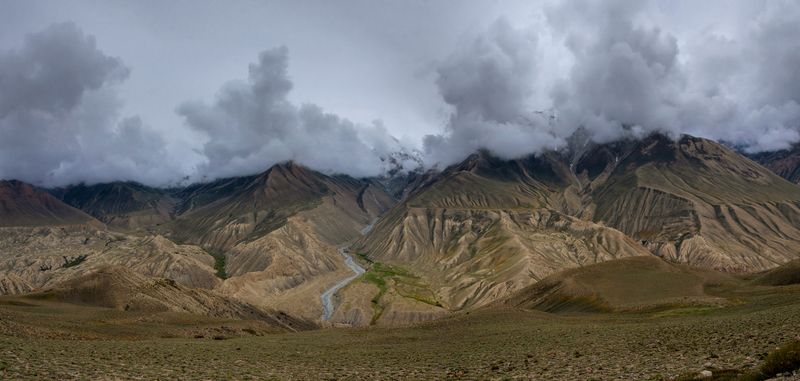 таджикистан, памир, облака, непогода Непогода в горах фото превью