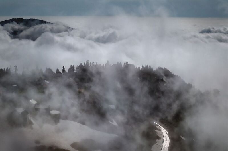 gomismta, mountain, spring, snow, clouds, fog, haze, sky, high, nature, landscape, scenery, travel, outdoors, georgia, guria, sakartvelo, chizh Spring On The Gomis Mta фото превью
