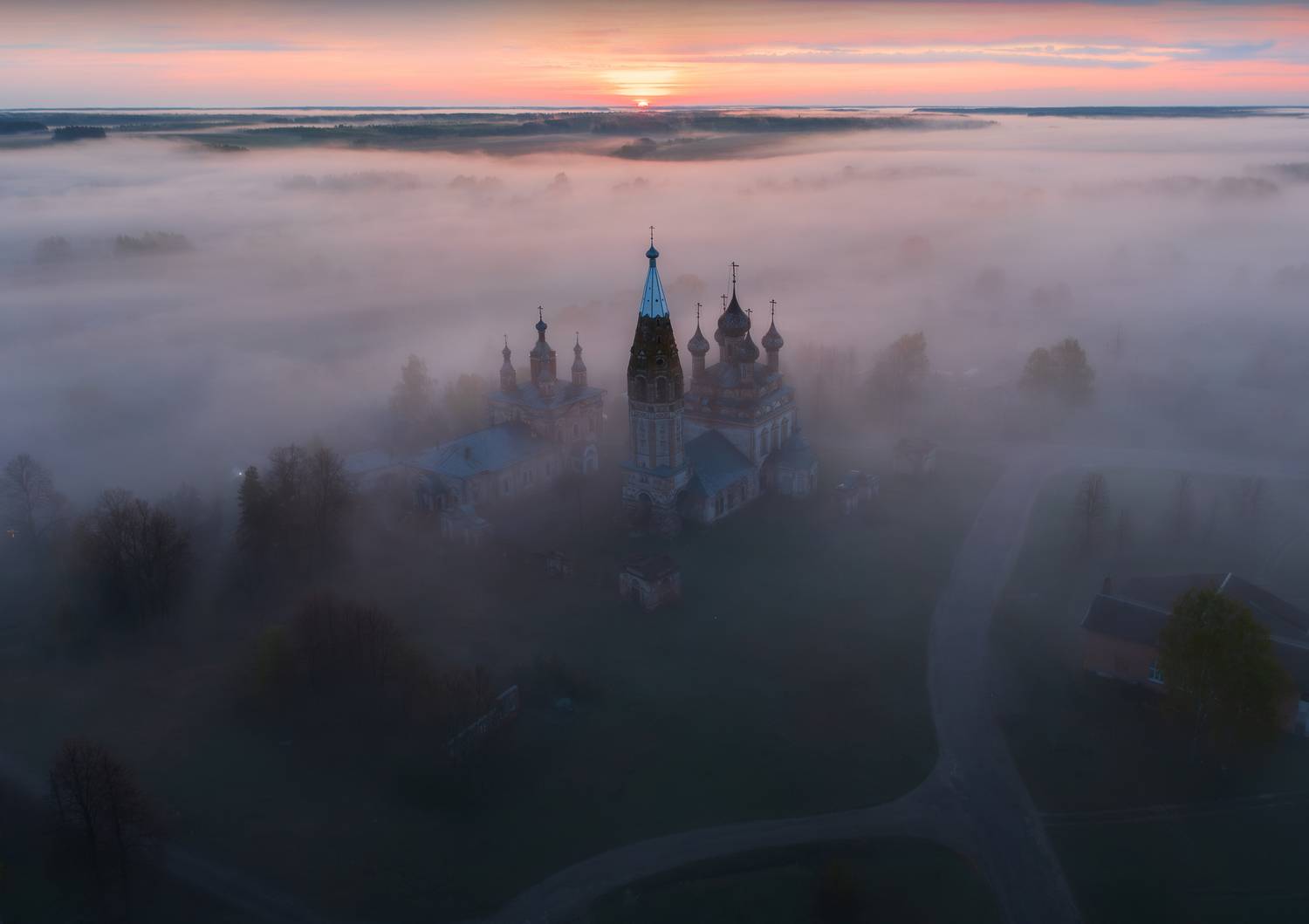 парское, туманы, рассвет, ивановская область, Natalia Zakharova