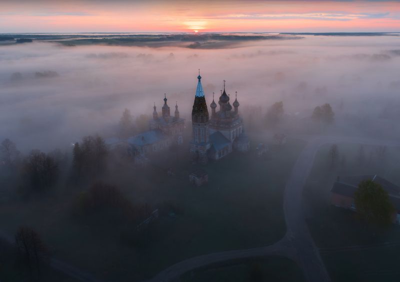 парское, туманы, рассвет, ивановская область Под туманным одеялом.. фото превью