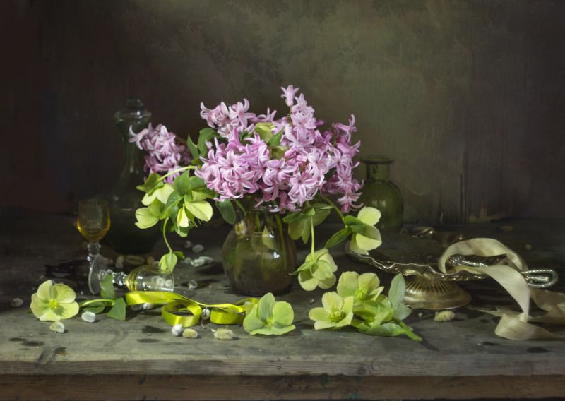 весна, гиацинты С розовыми гиацинтами фото превью