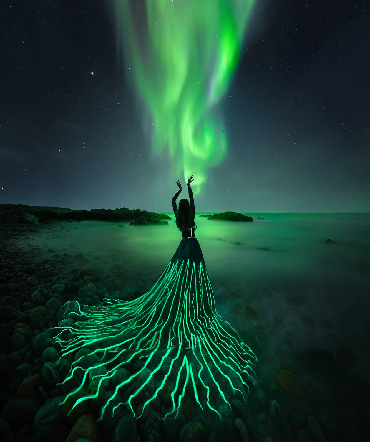 северное сияние, кольский полуостров, аврора, Natalia Zakharova