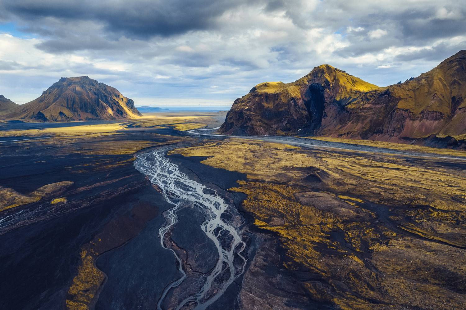 iceland, drone, dji, air2s, braided rivers, landscape, nature, scenic, , Matikas Julius