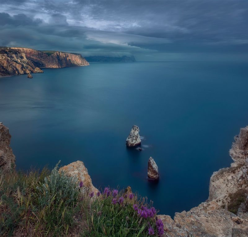 севастополь, крым, seascape, пейзаж, crimea, landscape, морской пейзаж, фиолент, закат Прощание с Фиолентом фото превью
