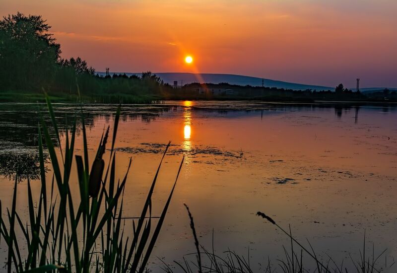 Вечернее солнце фото превью