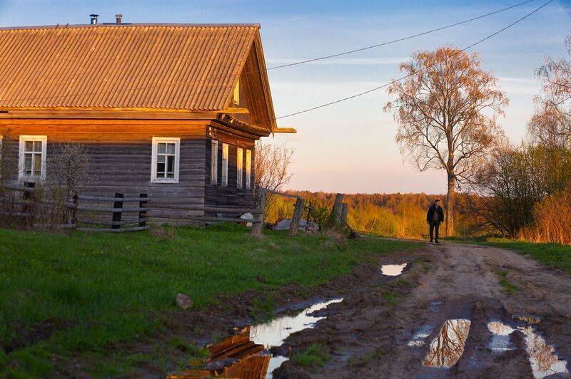 деревня, пежма, ширканда, закат, вечер, улица Деревенские улочки фото превью