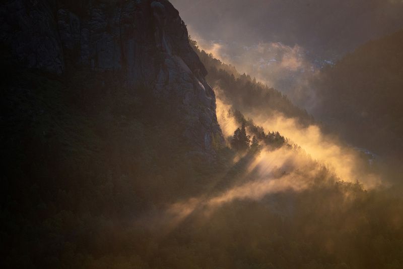 Туманный рассвет. фото превью