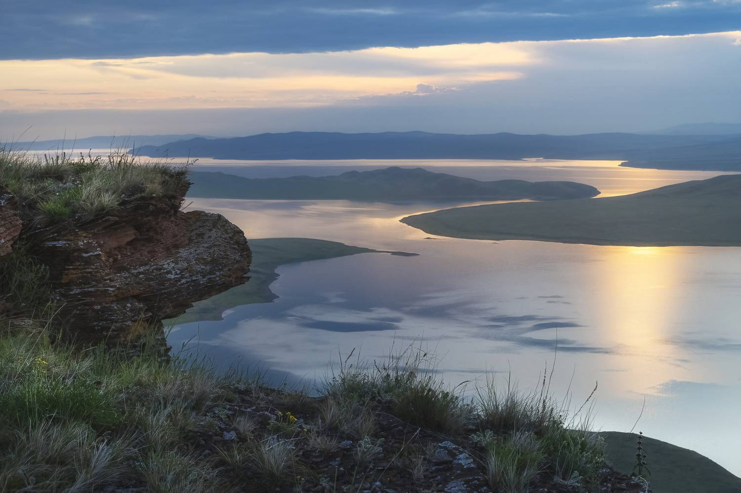сарагаш, красноярское водохранилище, рассвет, Андреева Светлана