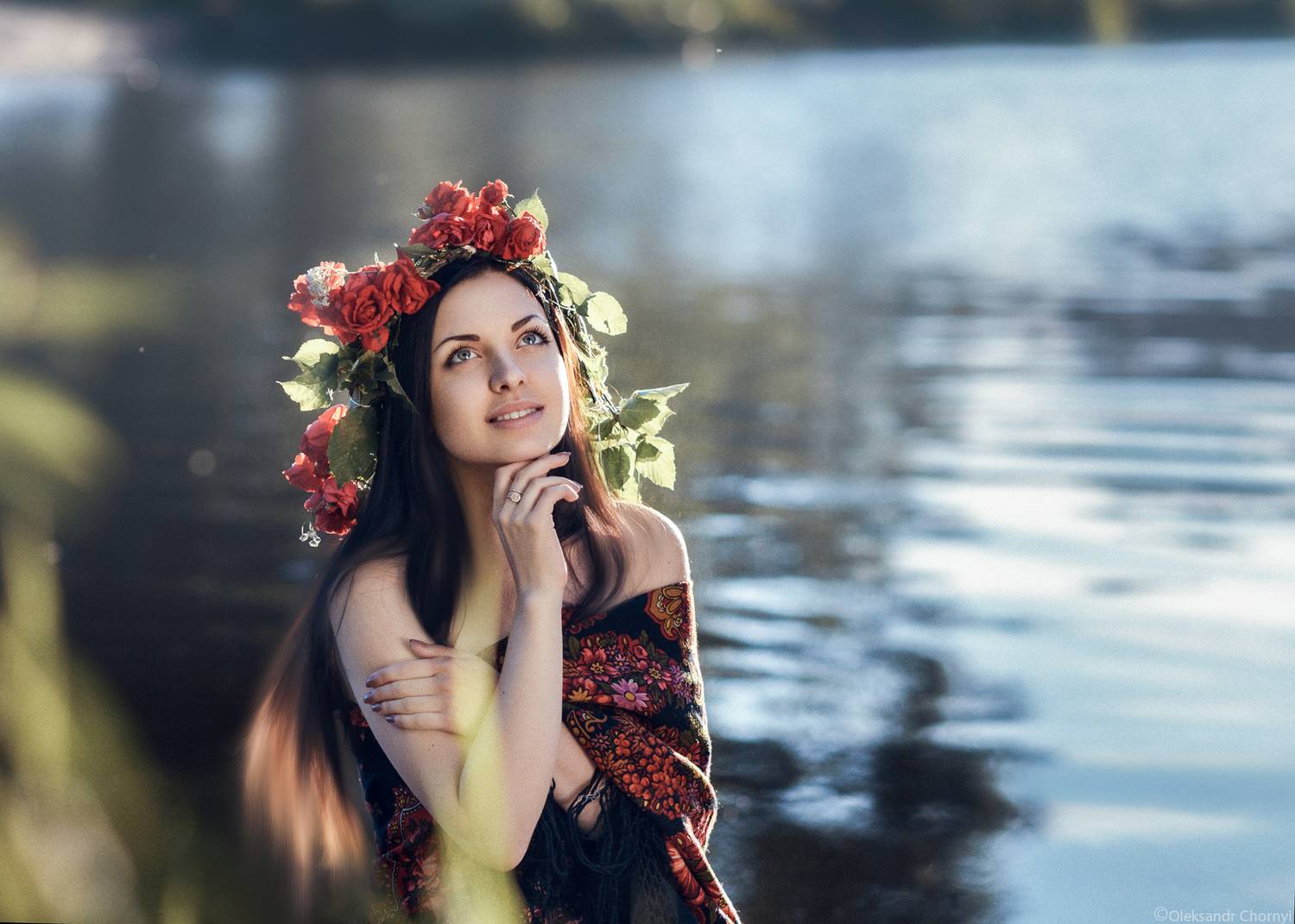 река тетерев, девушка, весна, молодость, надежда, красота, вдохновение, взгляд, коростышев, украина,, Чорный Александр