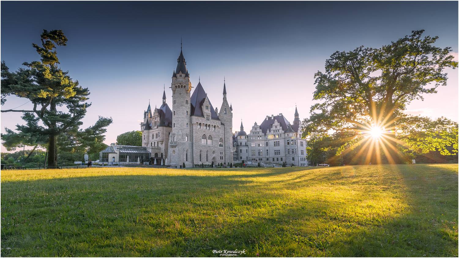 polska, zamek, drzewa, Kowalczyk Piotr