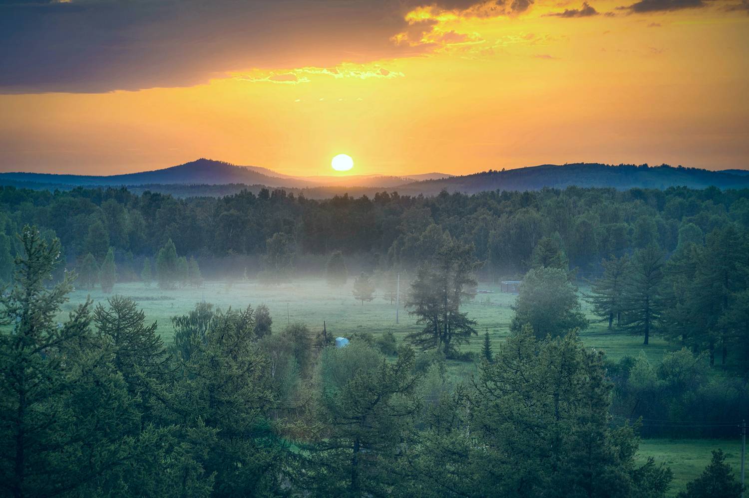 пейзаж, облака, природа, россия, закат, урал, горы, восход, Andrey