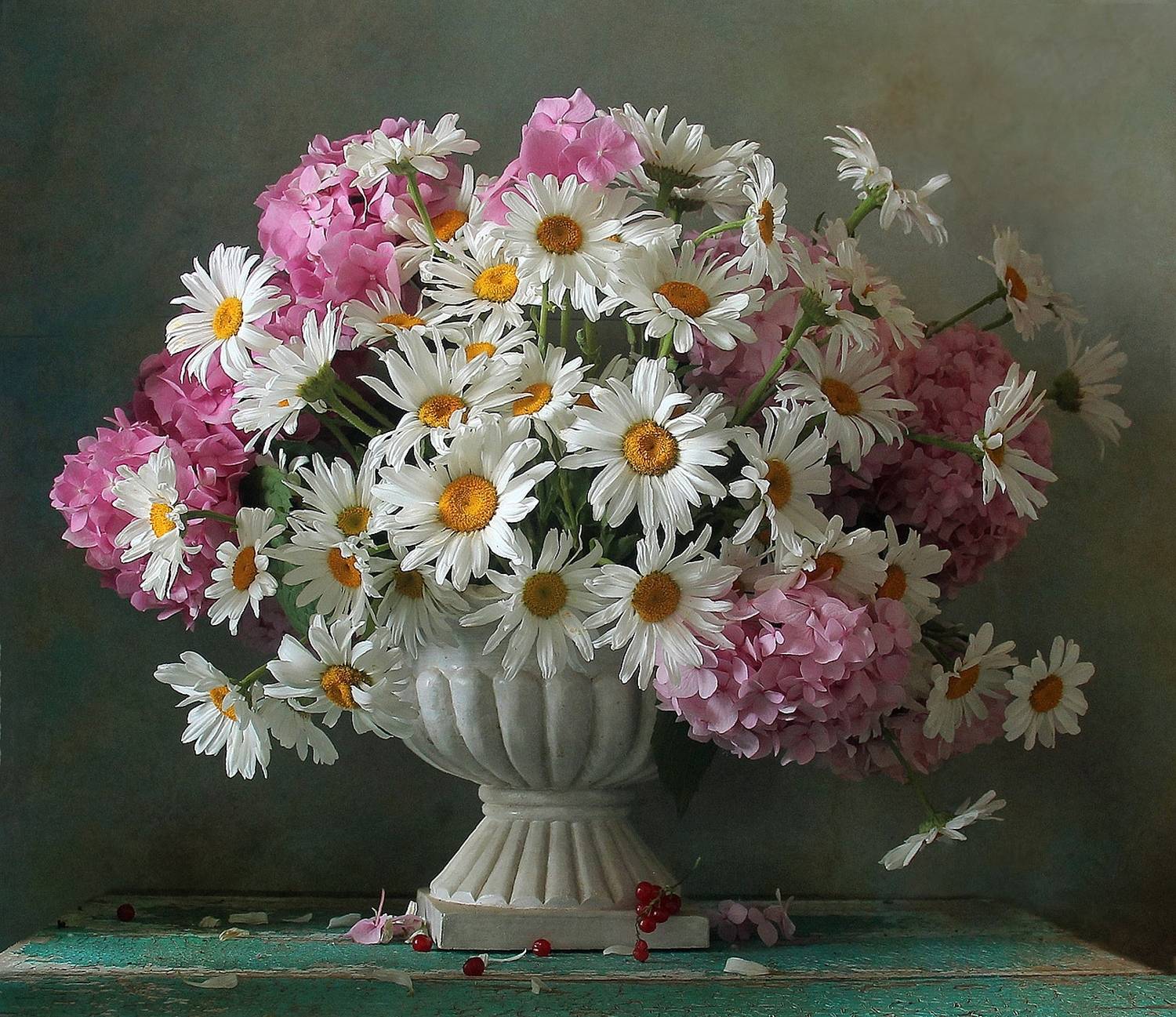 натюрморт, цветы, полевые цветы, лето, марина филатова, ромашки, Марина Филатова