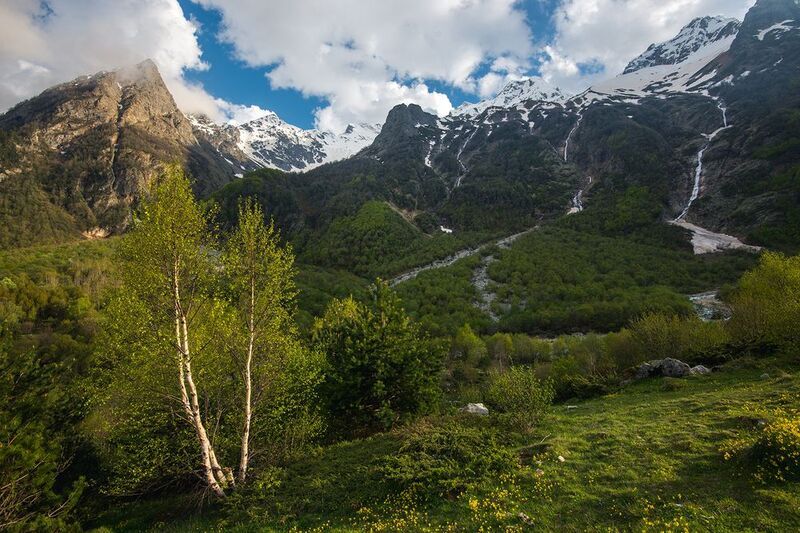 осетия Водопады Три сестры фото превью