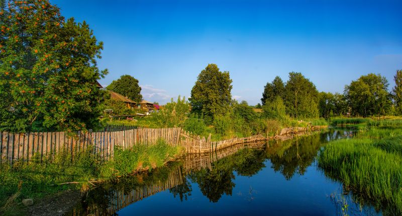 Сельский пейзаж фото превью