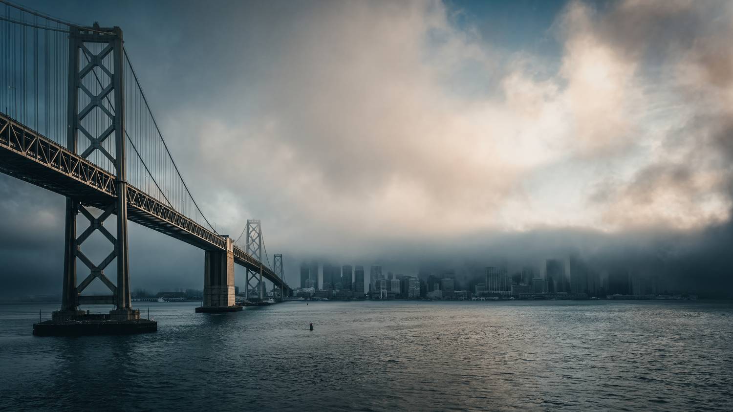 #Cloud #Water #Sky #Tree #Dusk #Bridge #Horizon #City #Girder bridge #Waterway, Shpek Andrey