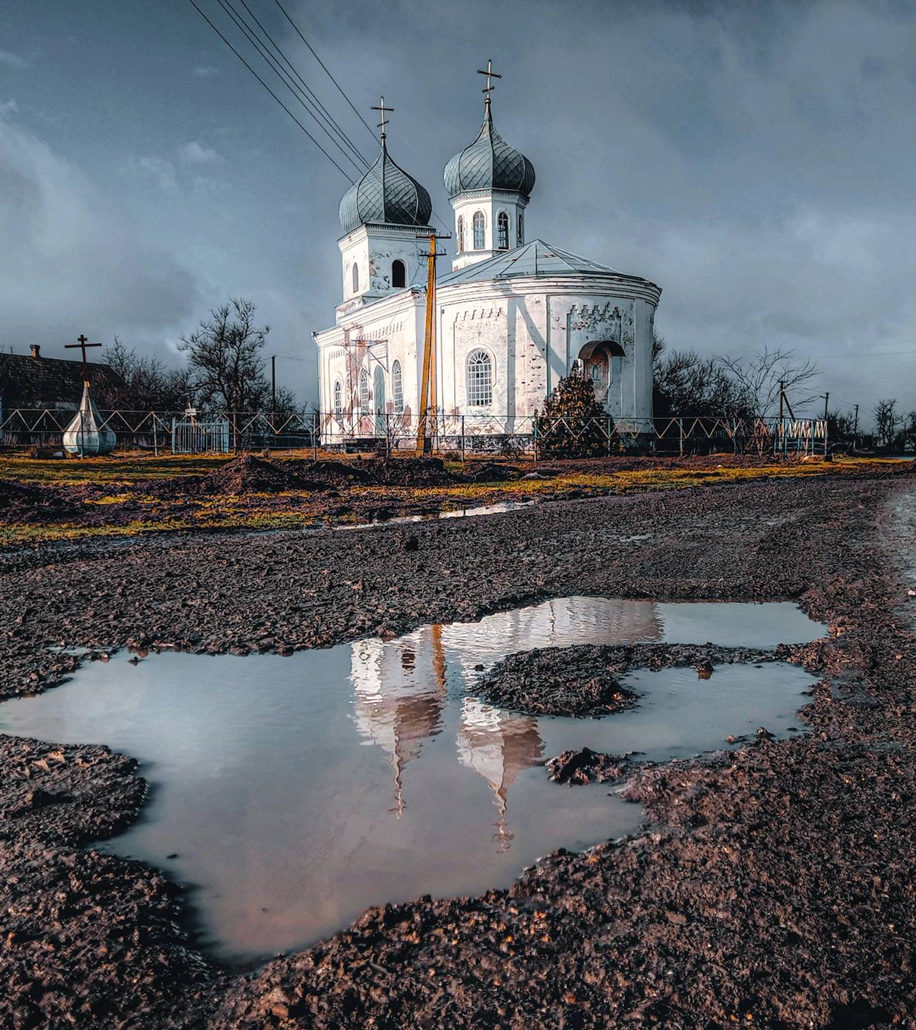церковь, пейзаж, облака, монастырь, природа, россия, религия, собор, архитектура, Andrey