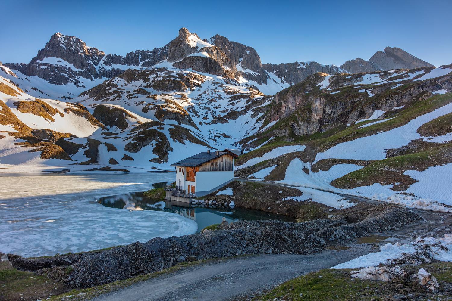 alps, mountains, austria, autumn, see, lake,,  Gregor