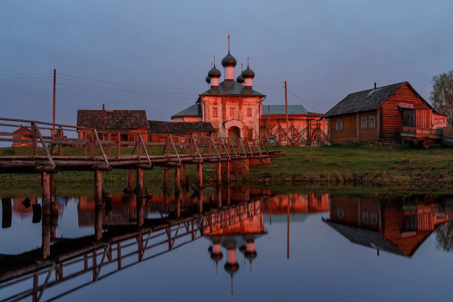 вершинино, закат, архангельская область, Морозов Сергей