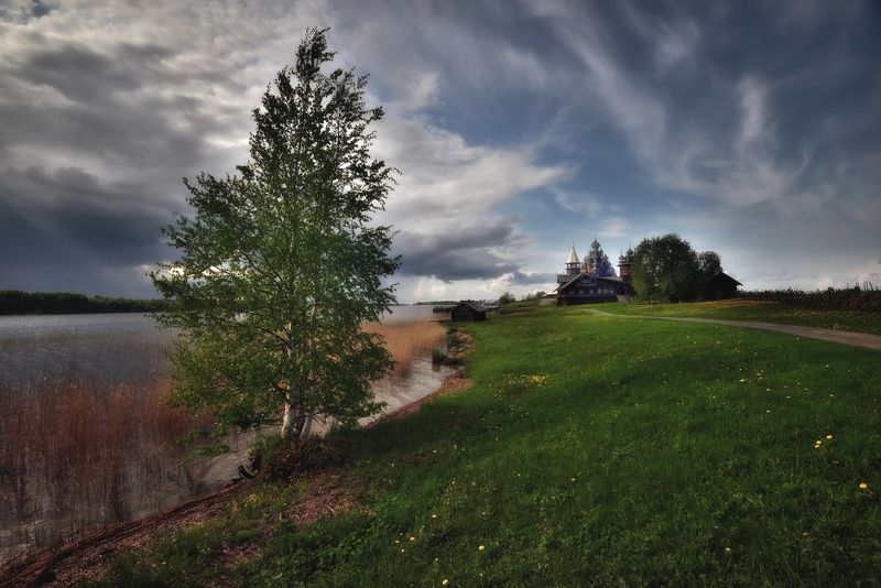 карелия, кижи, природа, гроза, небо Кижи перед грозой фото превью