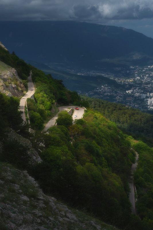 Горный серпантин  фото превью