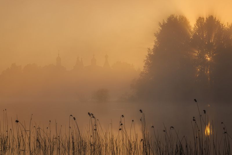 ферапонтово, туман, рассвет Ферапонтово фото превью