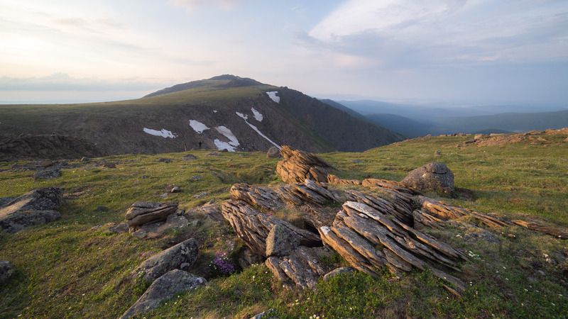 Вид на гору Северный Иов, Урал. фото превью