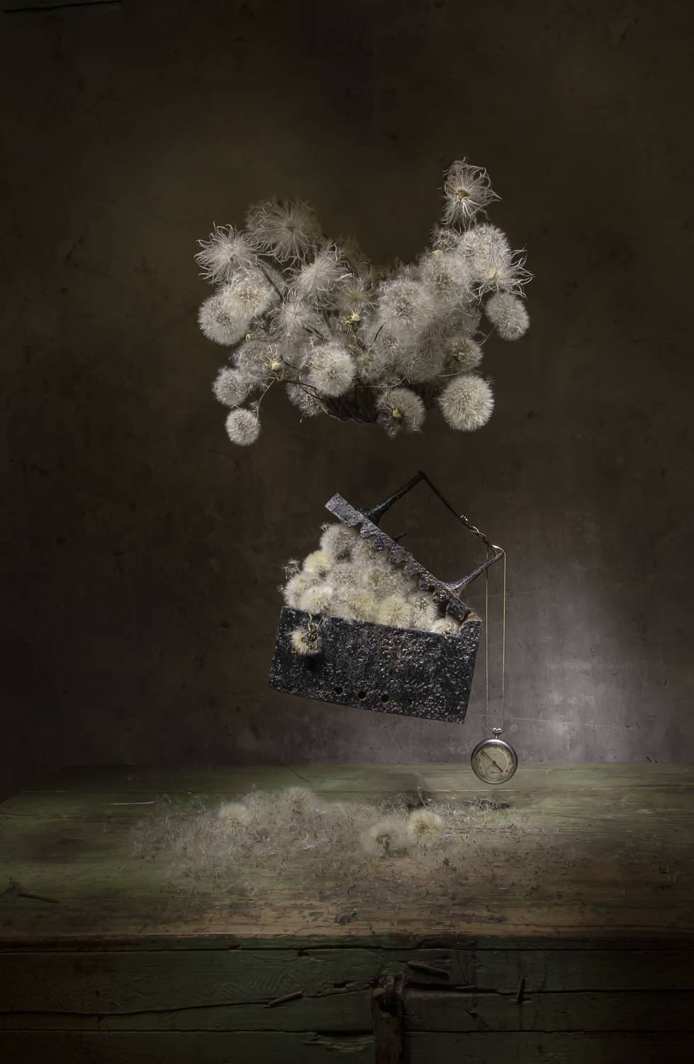 утюг, одуванчики, Татьяна Феденкова