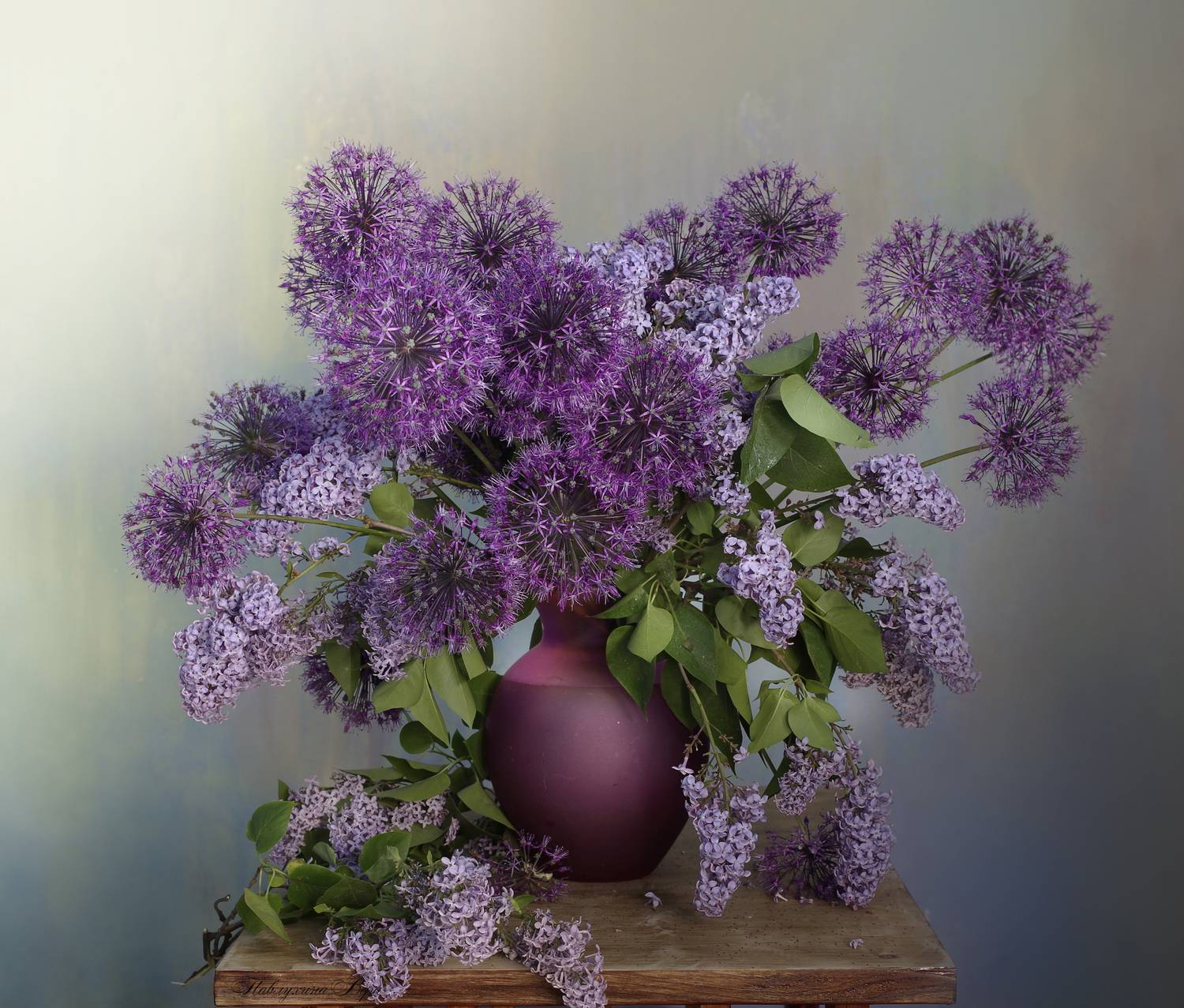 натюрморт, цветы, вера павлухина, весна, фиолетовый,, Вера  Павлухина
