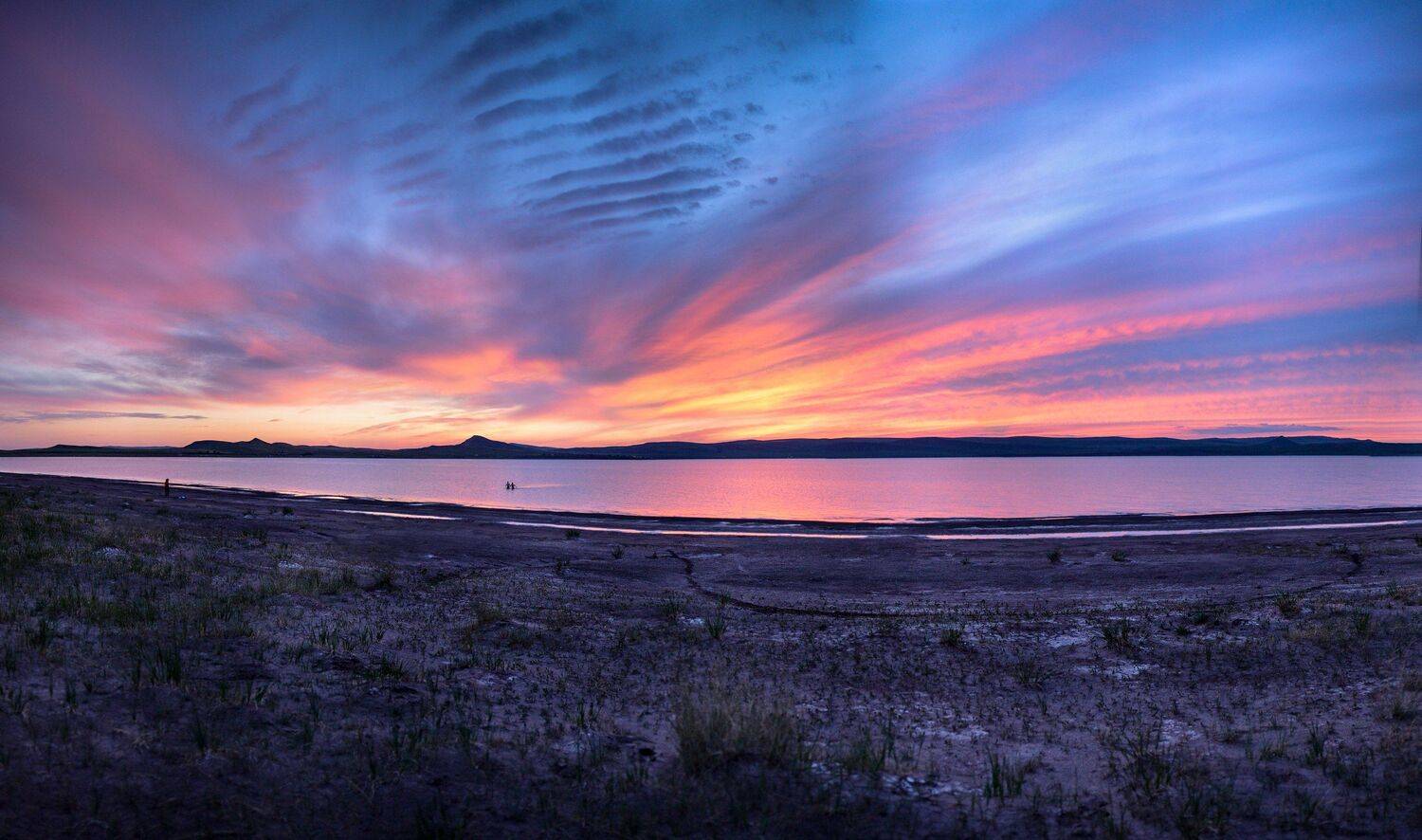 хакасия, степь, озеро, закат, Дмитрий Лазаренко