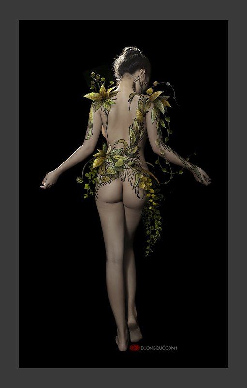 Painting body art and photo by DQD фото превью