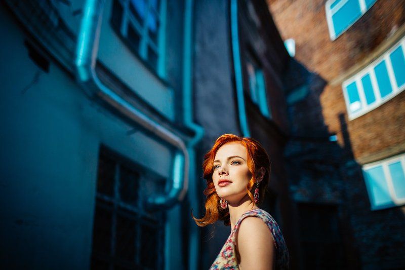 портрет, рыжая Женя фото превью