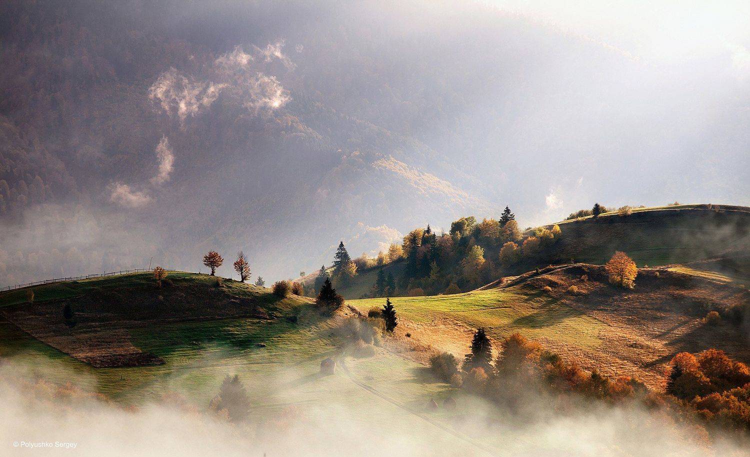 Горы, Карпаты, Осень, Полюшко Сергей