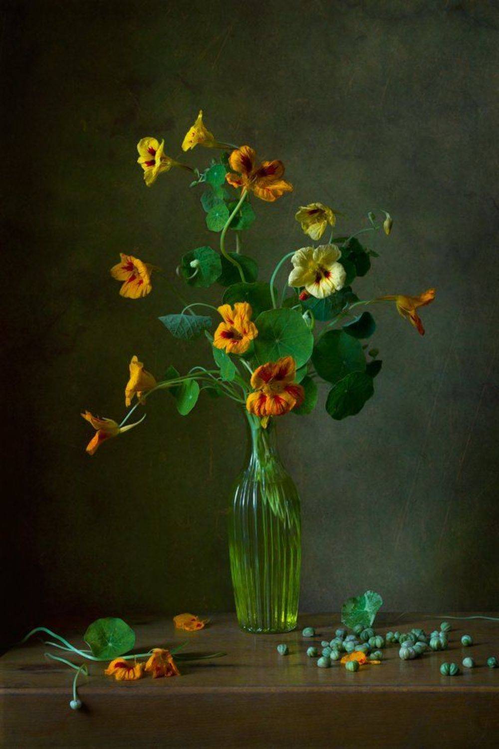 Настурция, Натюрморт, Цветы, Курочкина Диана