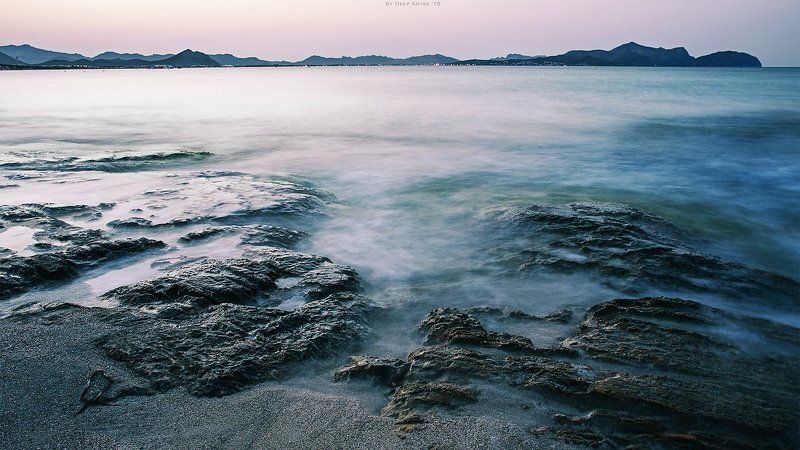 выдержка, длинная выдержка, море Шелест фото превью