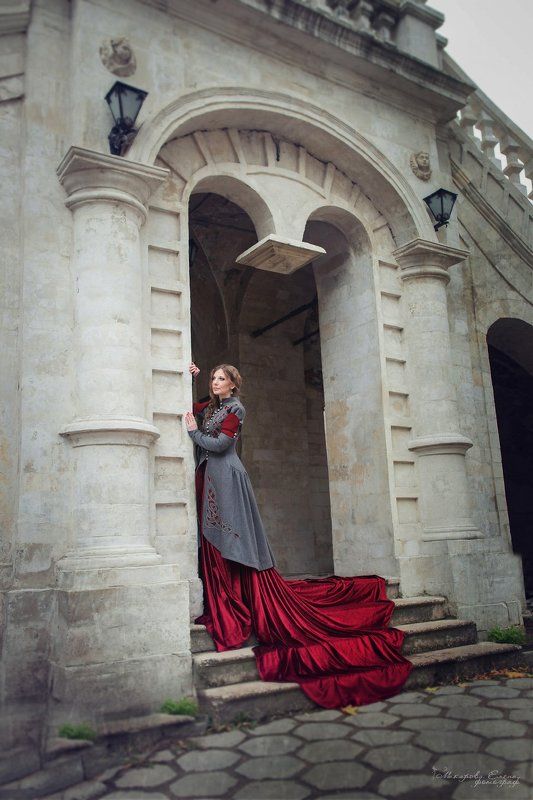 портрет, прогулка, осень, храм  фото превью