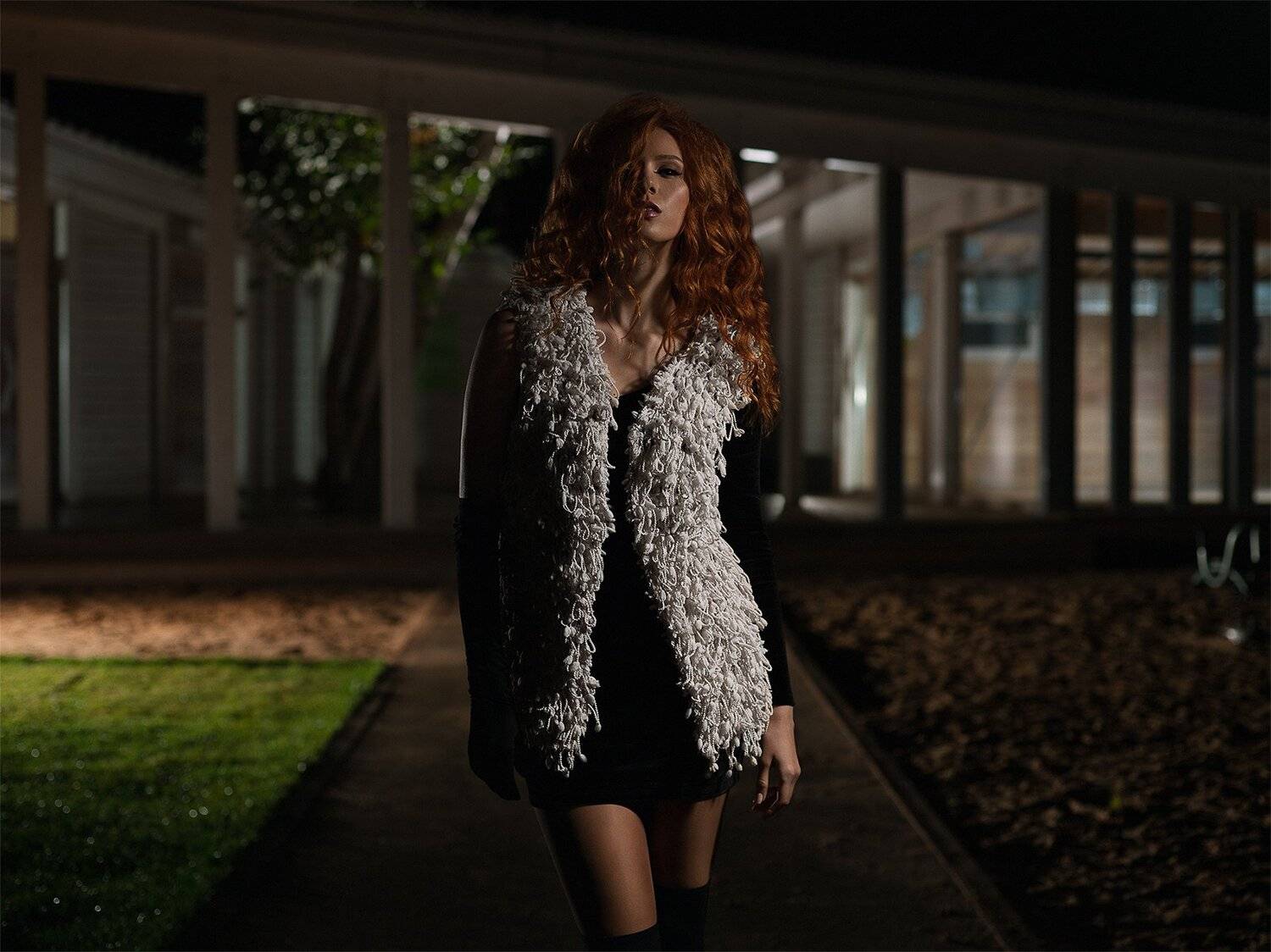 Noir Cinema Night Light Model Portrait, Vlad Lisits