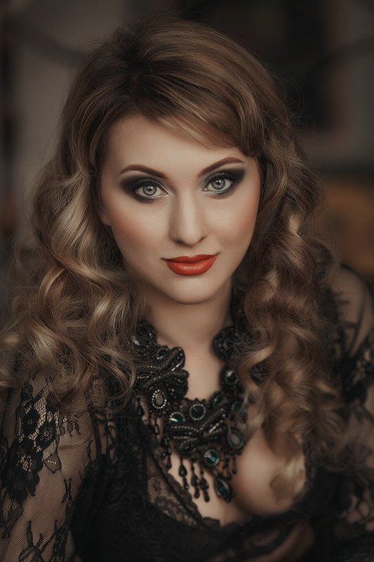 Beauty, Girl, Glamour, Make-up, Глаза, Девушка Ожерелье фото превью