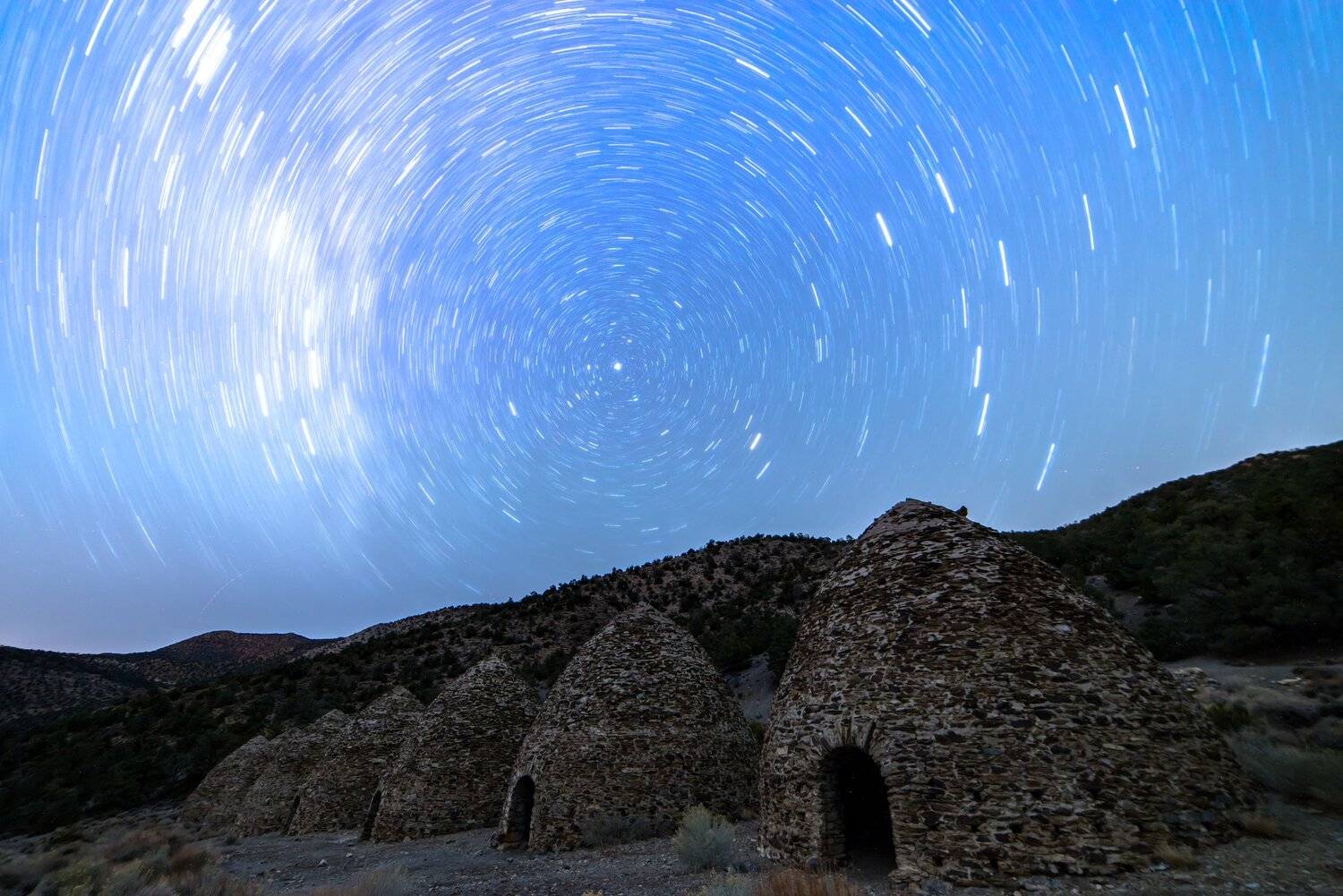 калифорния, долина смерти, звезды, ночь, небо, астрофография, треки, Денис Семенов