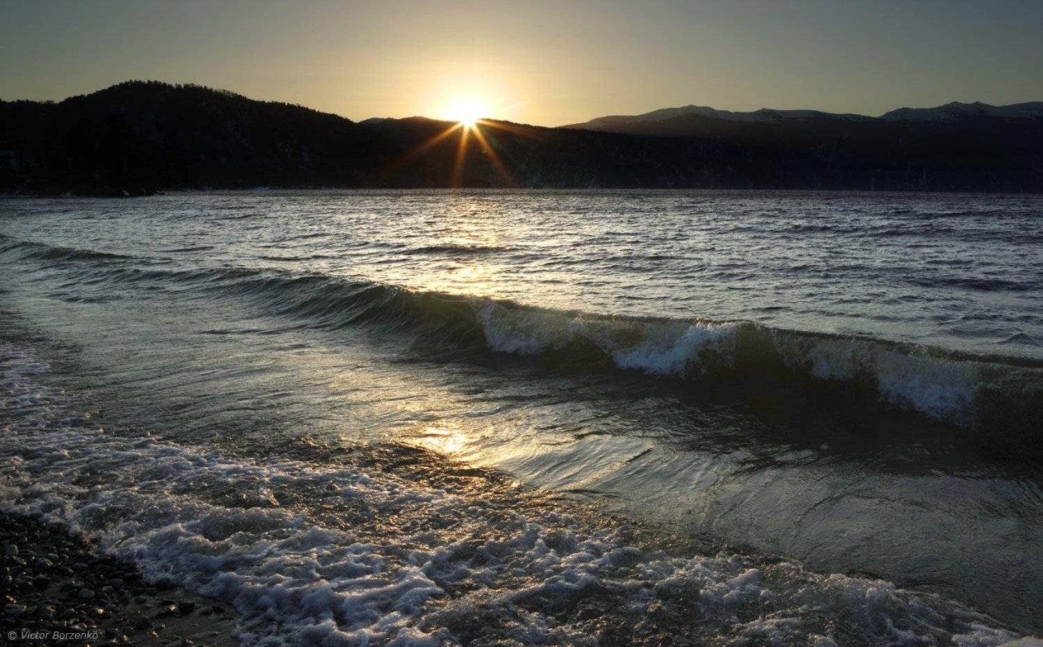Озеро, Рассвет, Телецкое, Виктор Борзенко