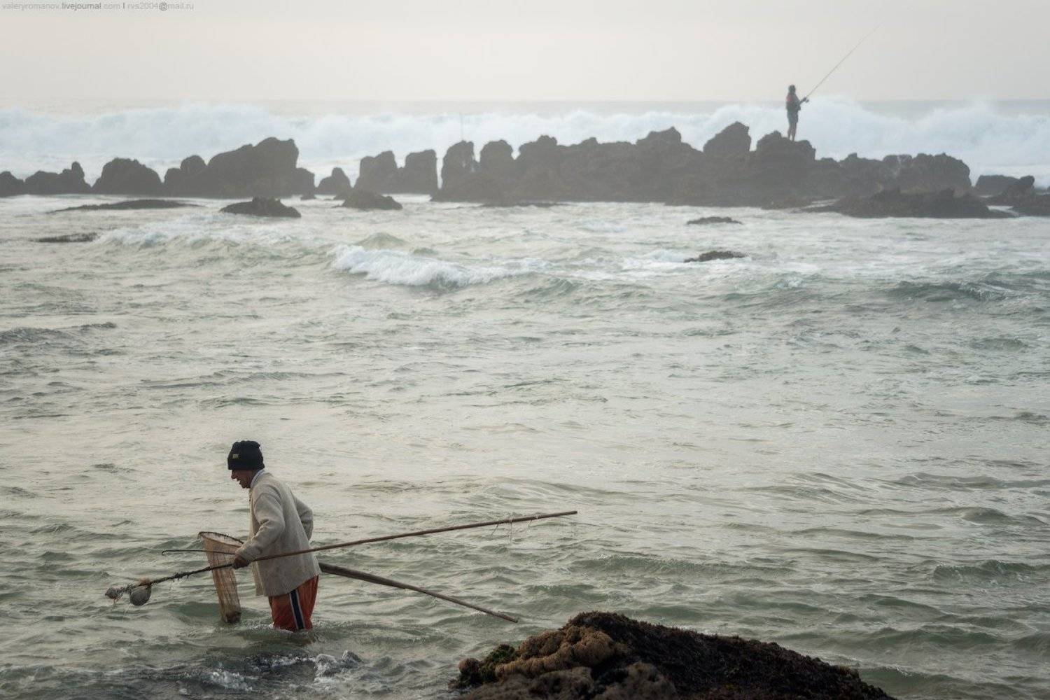Санта Круш, Португалия, рыбак, океан, романов, Валерий Романов