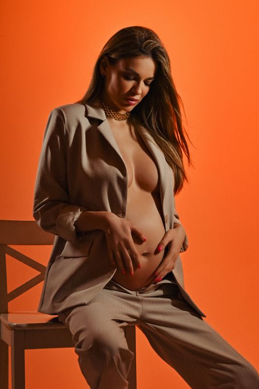 ню беременность циклорама студия гламур \\\