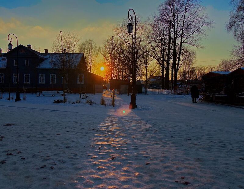 Закат в Печорах фото превью