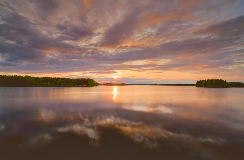 Июньский закат фото превью