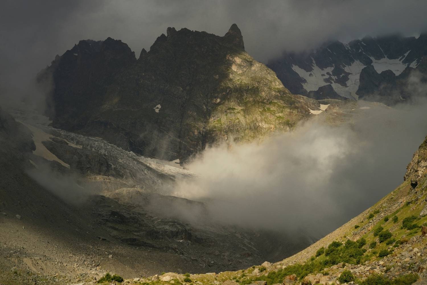 горы, лето, кавказ, башиль, Александр Жарников
