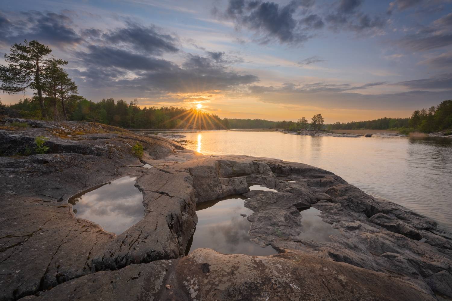 ладожские шхеры, пейзаж, закат, Mikhail Ioannisian
