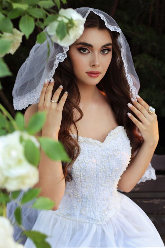 girl, model, portrait, fashion, wedding, makeup, hairstyle, модель, портрет, мода Anne фото превью