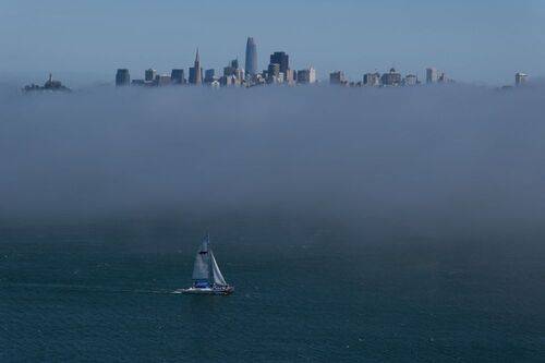 Floating in the clouds